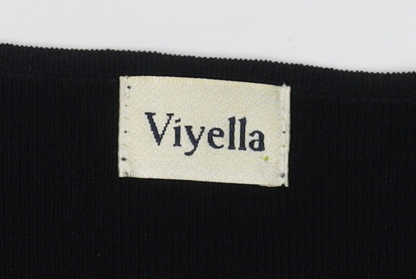 Womens UK Size L Viyella Black Pullover Jumper