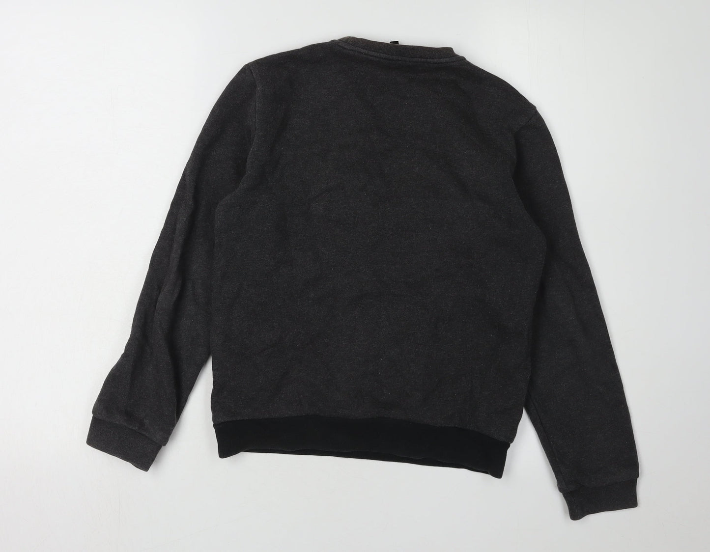 Emporio Armani Boys Black Logo Sweatshirt, 12 Years, Pullover