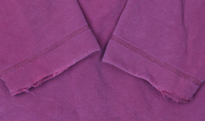 Mens UK Size XL Marks and Spencer Red 1/4 Zip Sweatshirt