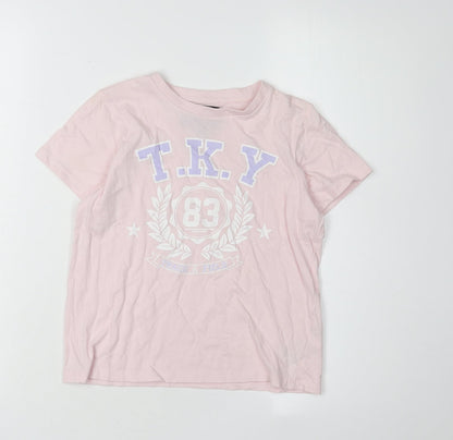 Tokyo Laundry Girls Pink Graphic T-Shirt 7-8 Years