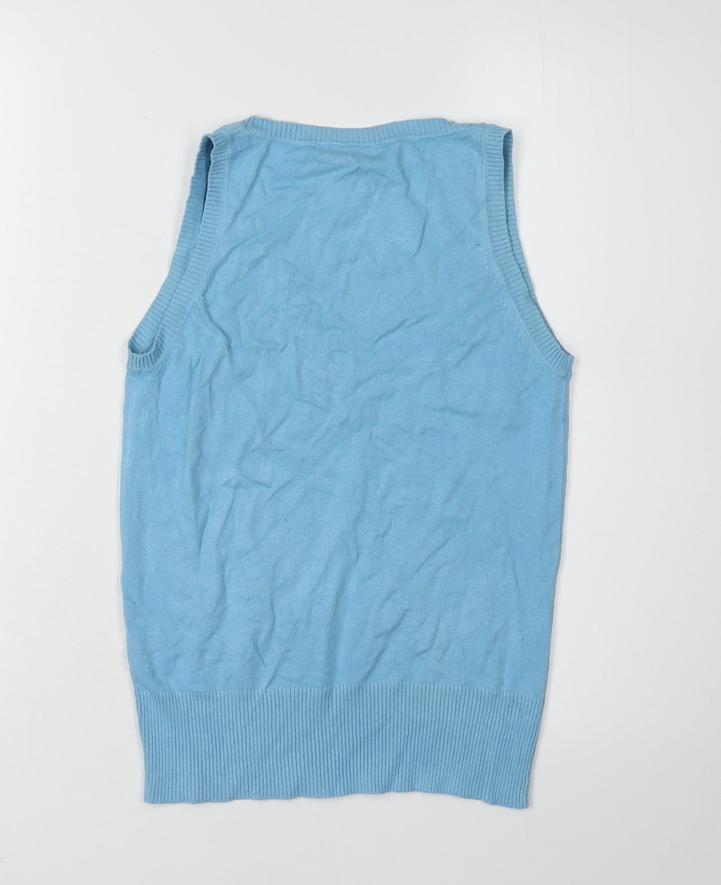 Warehouse Women's Blue Sleeveless Vest UK 10