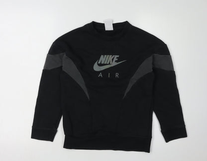 Nike Boys Black Sweatshirt Size S, Sports Pullover Top