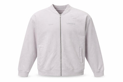 Mens UK Size M boohooMAN White Full Zip Sweatshirt