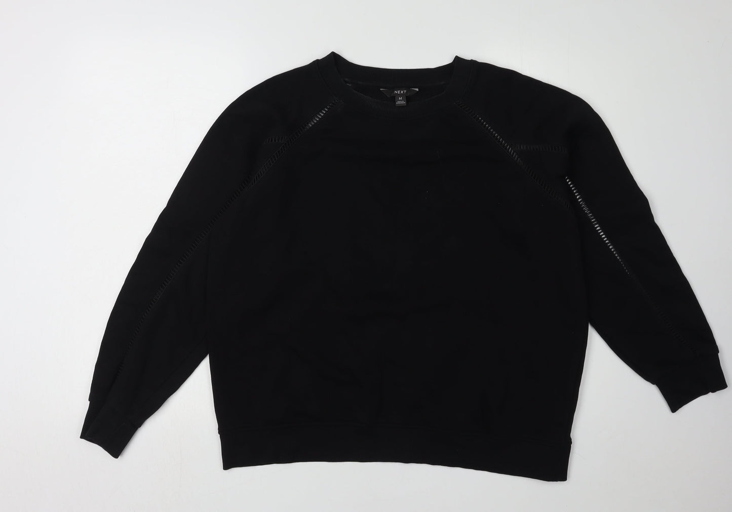 Womens UK Size M NEXT Black Pullover Sweatshirt