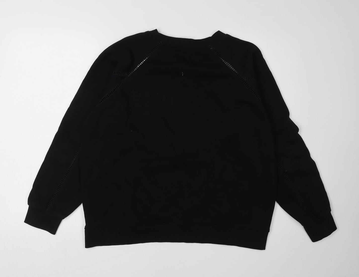 Womens UK Size M NEXT Black Pullover Sweatshirt