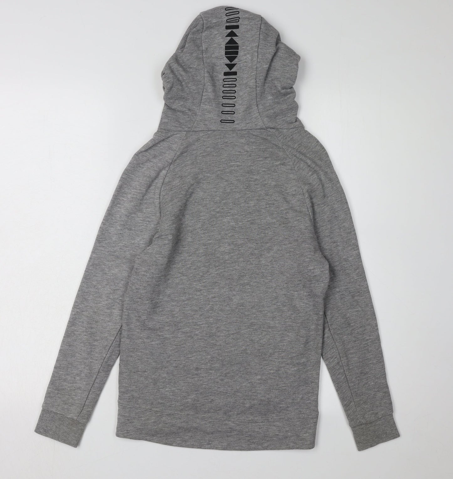 Next Boys Grey Hoodie Size 9-10, Graphic Print, Casual Wear