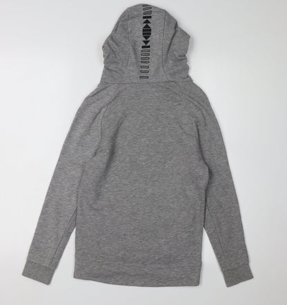Next Boys Grey Hoodie Size 9-10, Graphic Print, Casual Wear