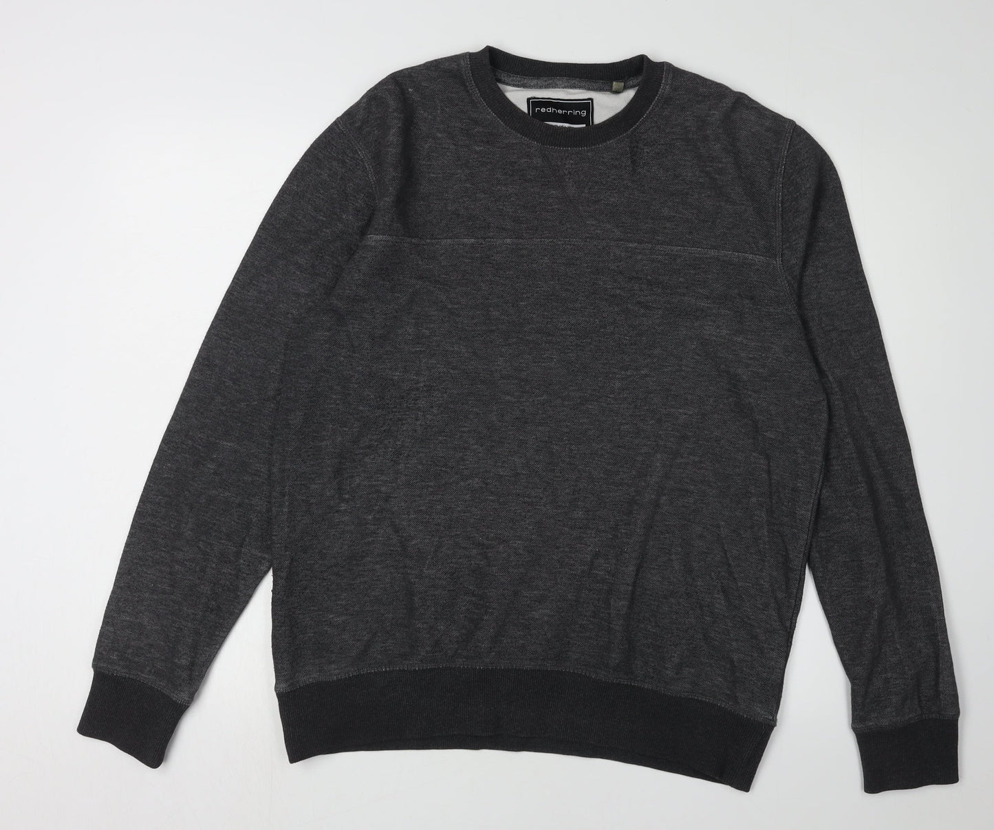 Redherring Men's Grey Medium Crew Neck Pullover Sweatshirt