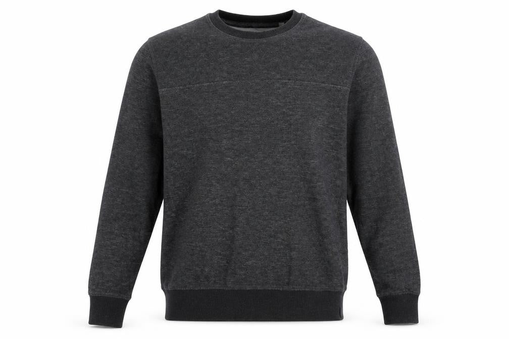 Front view of Red Herring Men's Grey Medium Crew Neck Pullover Sweatshirt