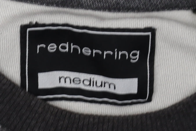 Redherring Men's Grey Medium Crew Neck Pullover Sweatshirt