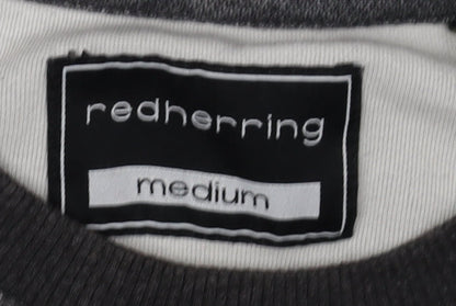 Redherring Men's Grey Medium Crew Neck Pullover Sweatshirt