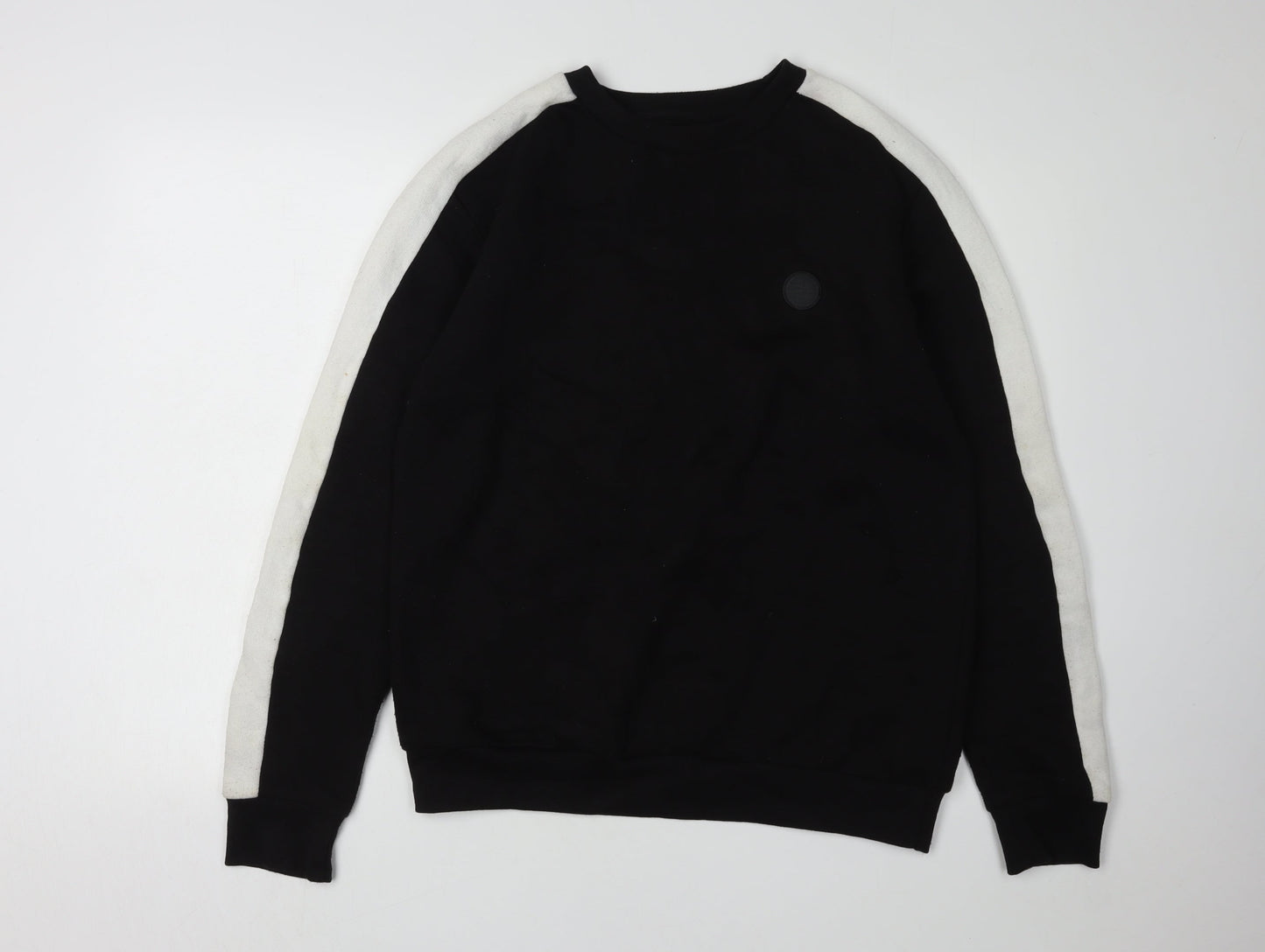 Mens UK Size M Soul Star Black Pullover Sweatshirt