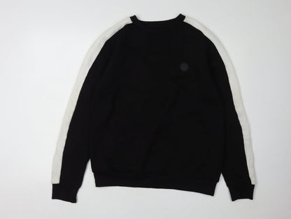 Mens UK Size M Soul Star Black Pullover Sweatshirt