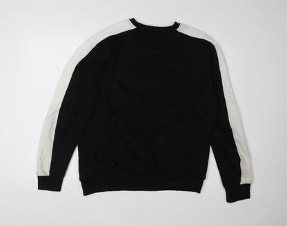 Mens UK Size M Soul Star Black Pullover Sweatshirt