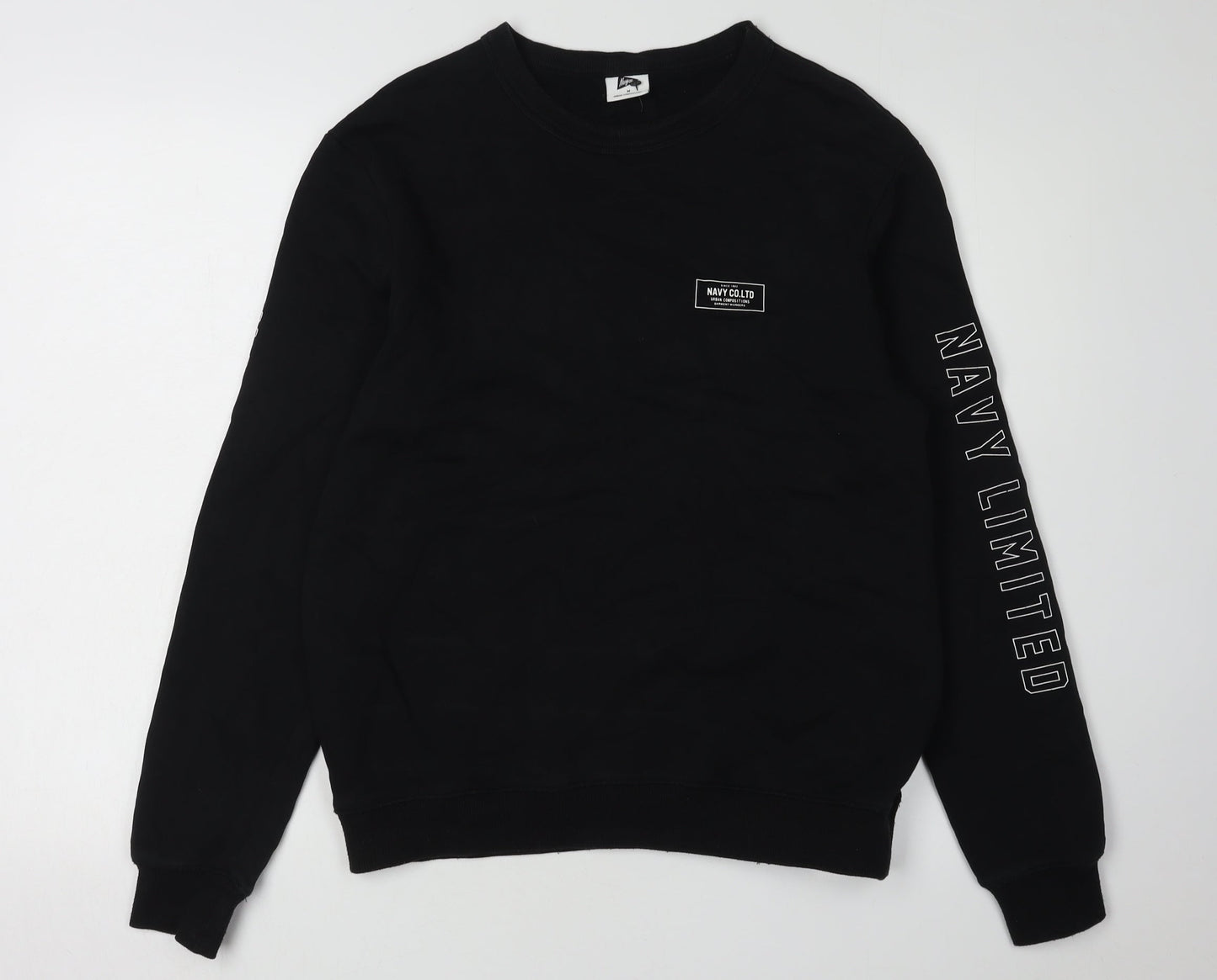 Navy Co Boys' Black Pullover Sweatshirt M