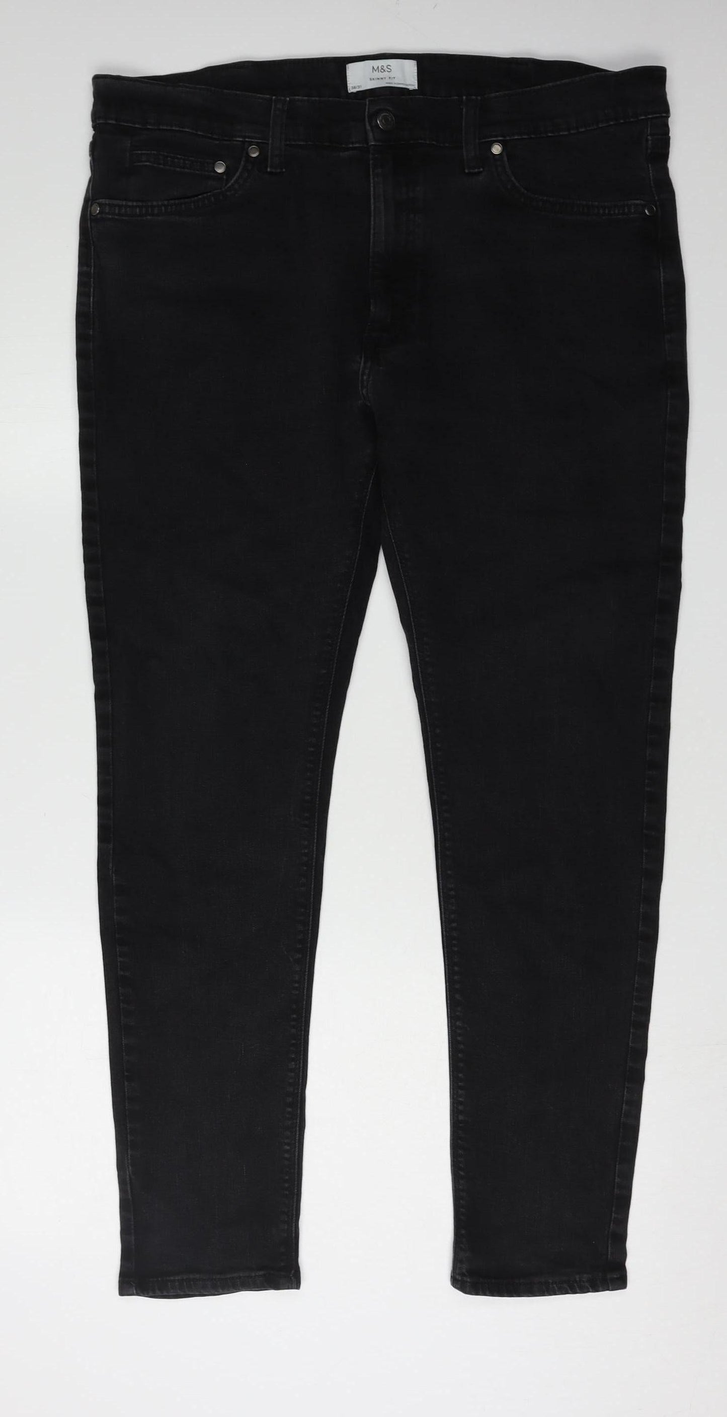 Marks and Spencer Black Slim Skinny Jeans 38