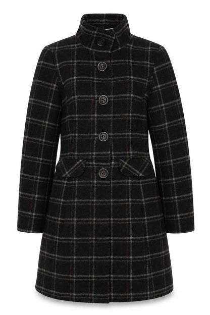 Womens UK Size 12 Clockhouse Black Pea Coat