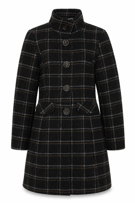 Womens UK Size 12 Clockhouse Black Pea Coat