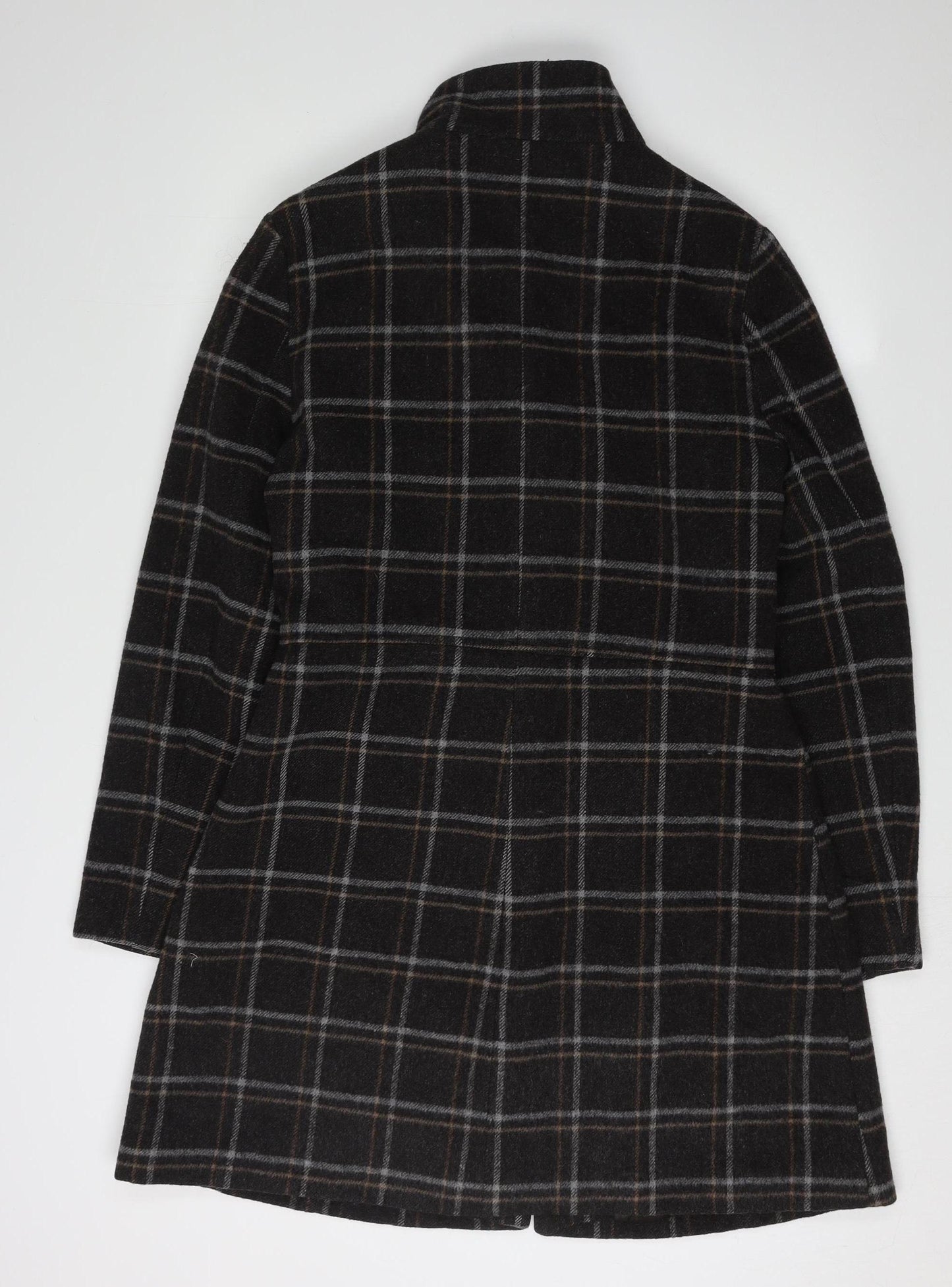 Clockhouse Women's Wool Check Pea Coat, Size 12