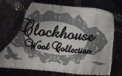 Clockhouse Women's Wool Check Pea Coat, Size 12