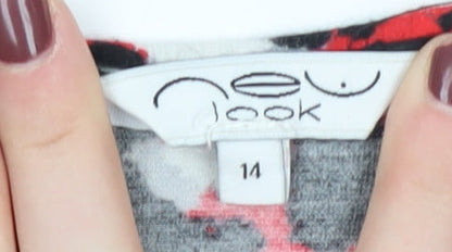 New Look Women’s Red Animal Print Camisole Tank, Size 14