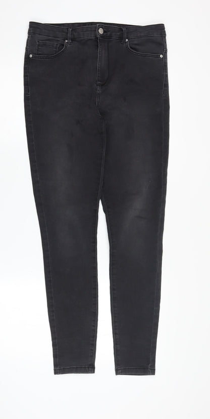 Womens UK Size L VERO MODA  Skinny Black Jeans