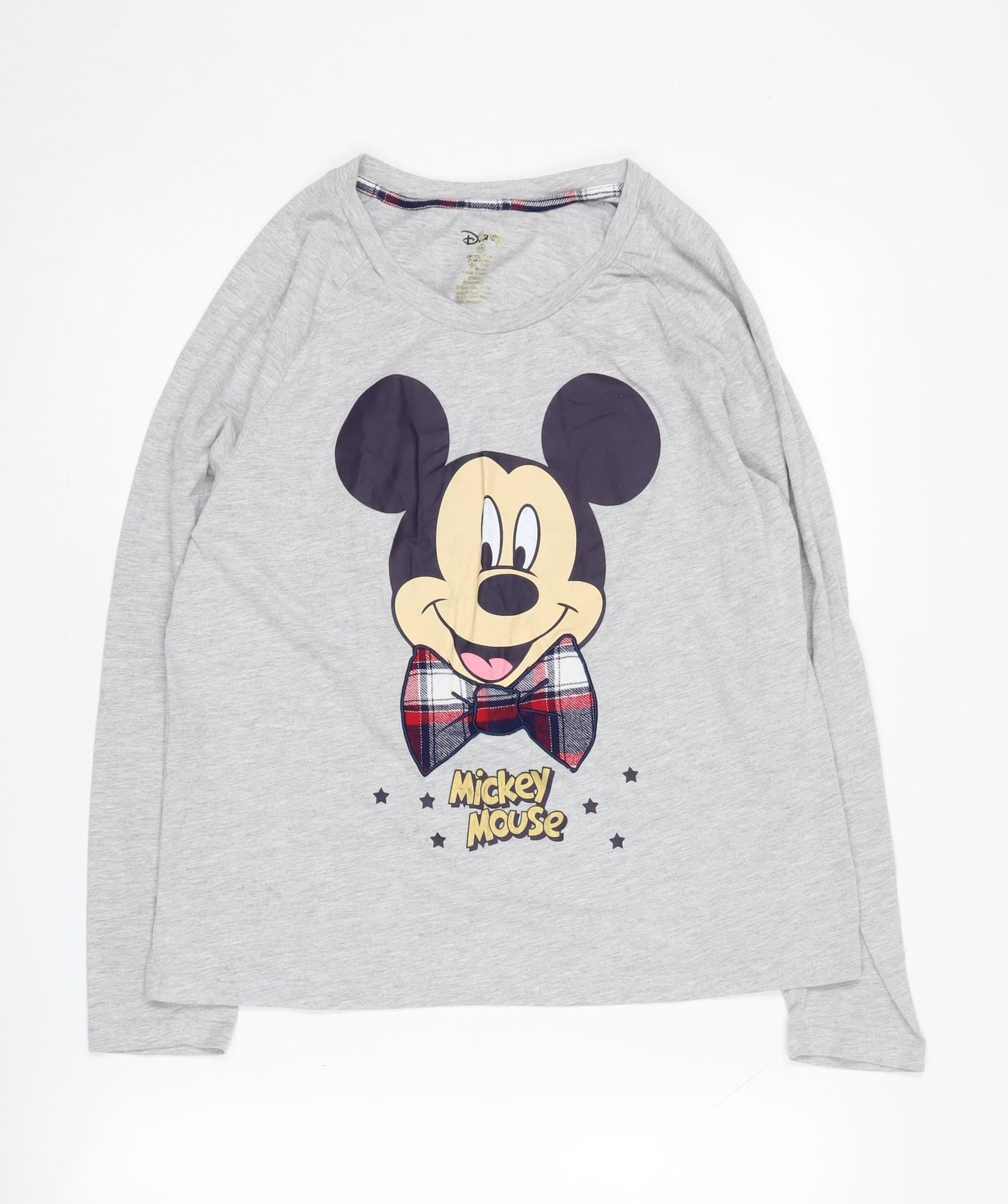 Disney Women's Grey Mickey Mouse Pyjama Top M