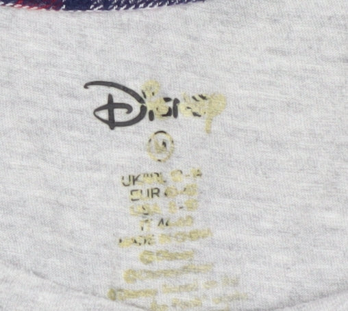 Disney Women's Grey Mickey Mouse Pyjama Top M