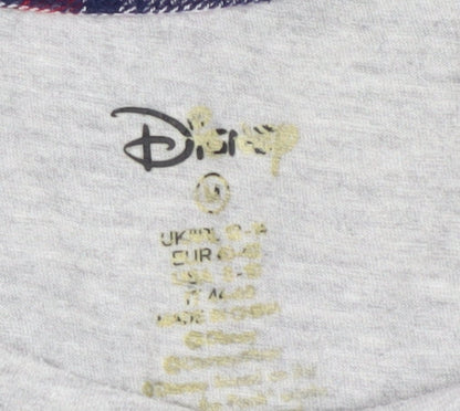 Disney Women's Grey Mickey Mouse Pyjama Top M
