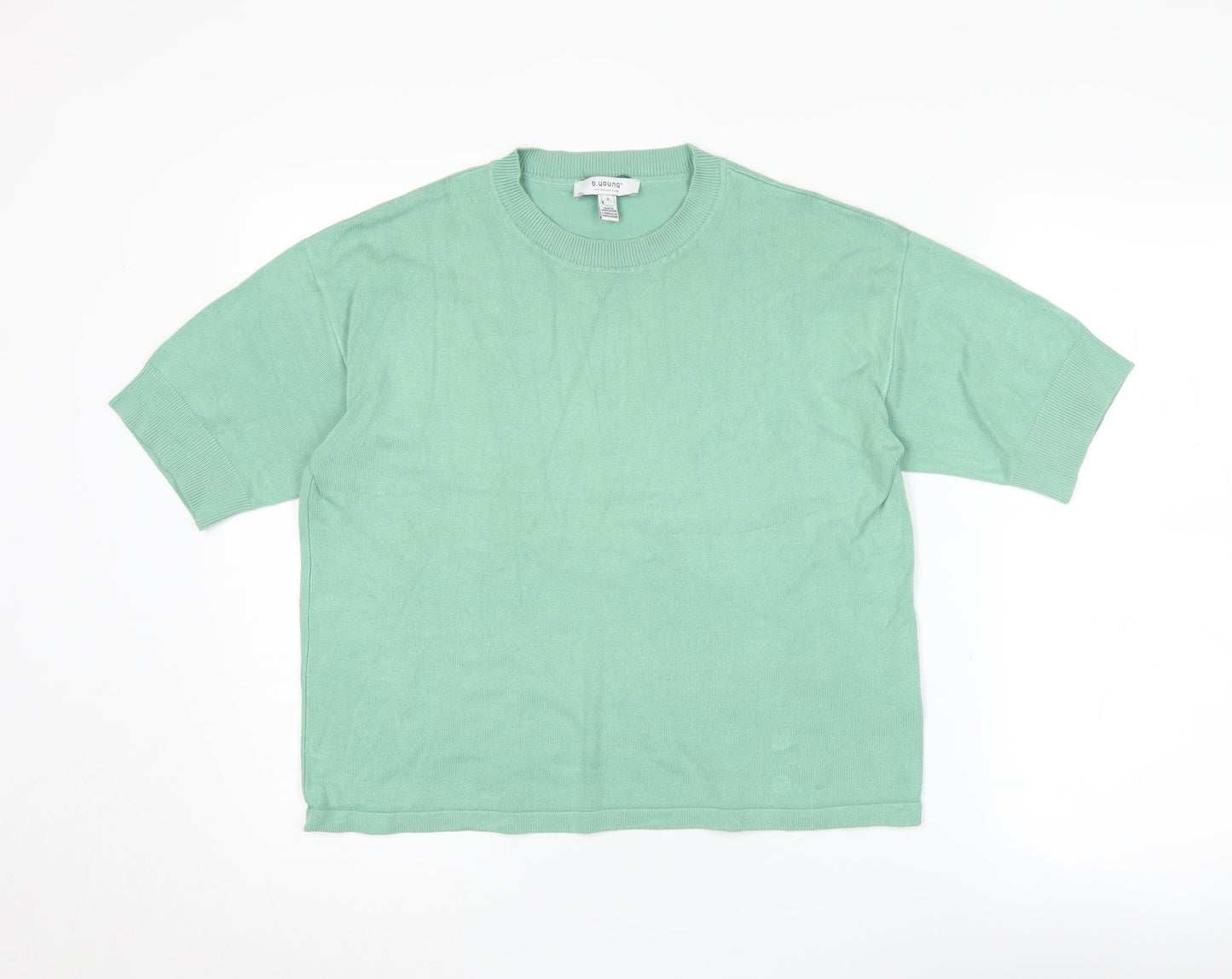 b.young Women's Green Pullover Jumper, Size S