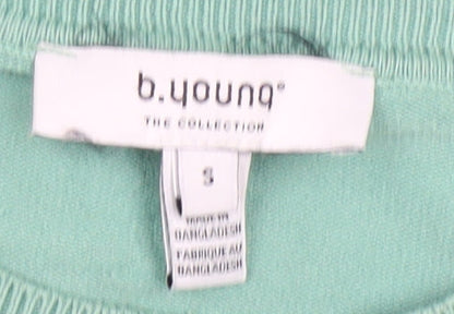 b.young Women's Green Pullover Jumper, Size S