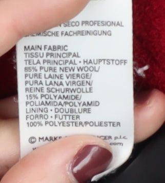 Womens UK Size 12 Marks and Spencer Red