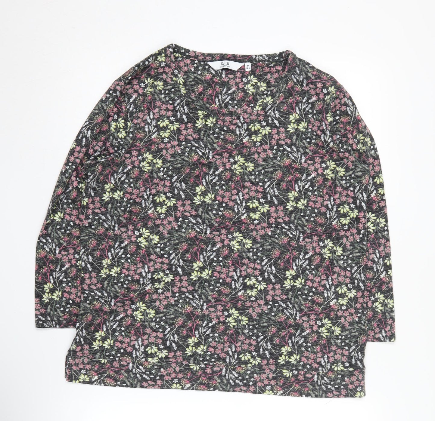 Womens UK Size M Isle Essentials Multicoloured Pullover Jumper