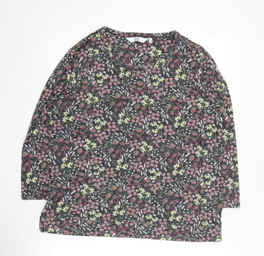 Womens UK Size M Isle Essentials Multicoloured Pullover Jumper