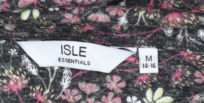 Womens UK Size M Isle Essentials Multicoloured Pullover Jumper