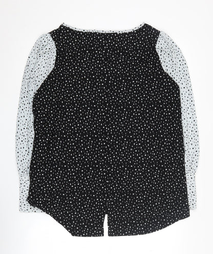 Womens UK Size 18 NEXT Black Basic Blouse