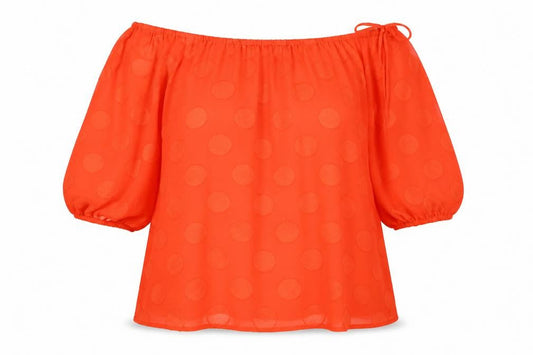 Womens UK Size 14 Marks and Spencer Orange Tunic Blouse