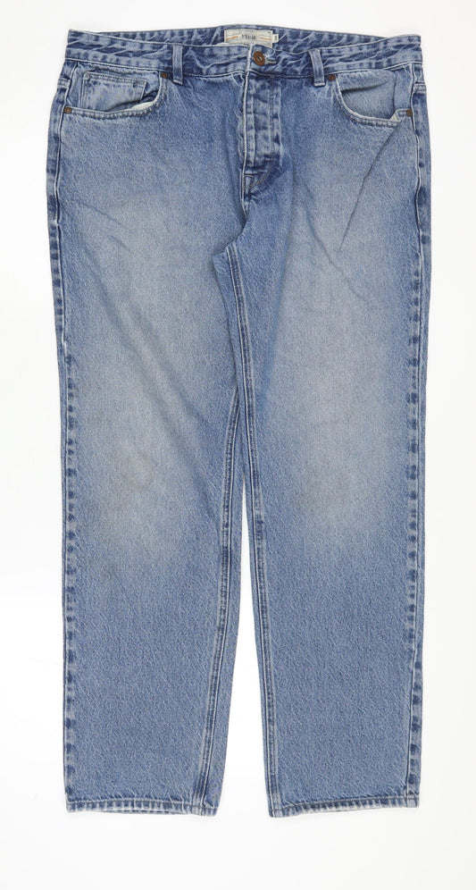 Next Men's Blue Straight Jeans 36R