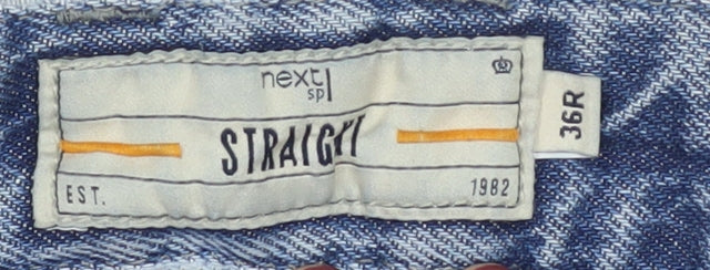 Next Men's Blue Straight Jeans 36R