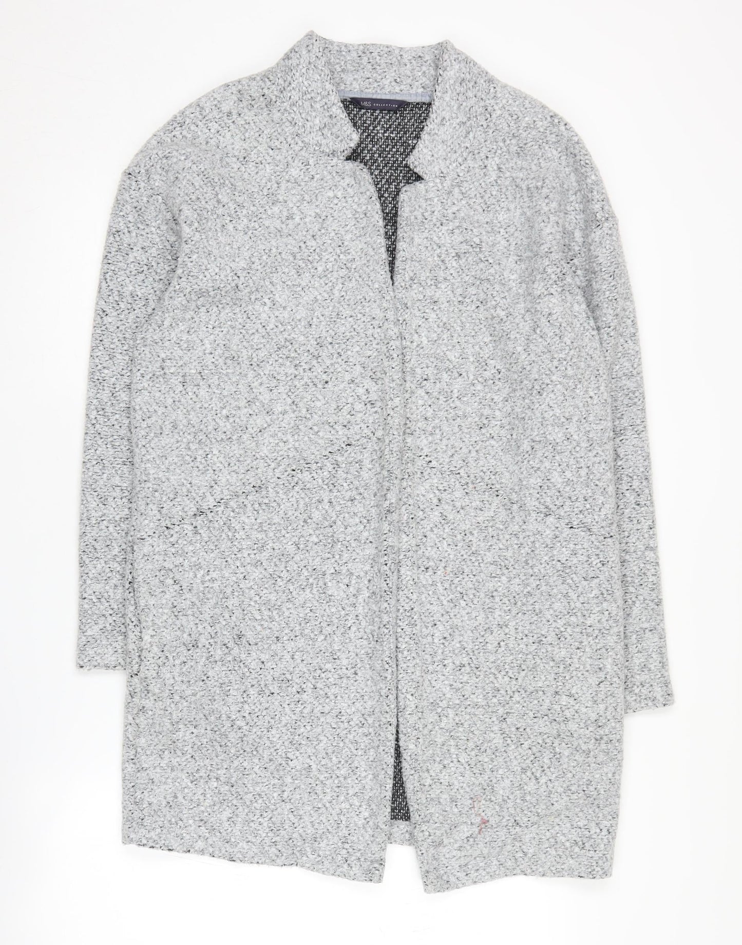 Womens UK Size 12 Marks and Spencer Grey Cardigan Jumper