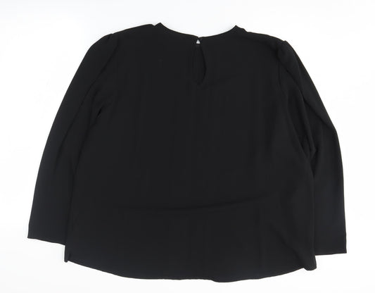 Bonmarché Black Plus Size Women's Blouse 22