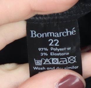 Bonmarché Black Plus Size Women's Blouse 22