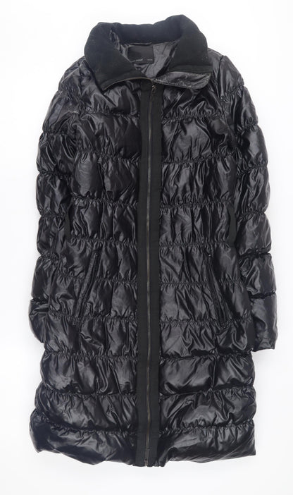 Womens UK Size M VERO MODA Black Puffer Jacket