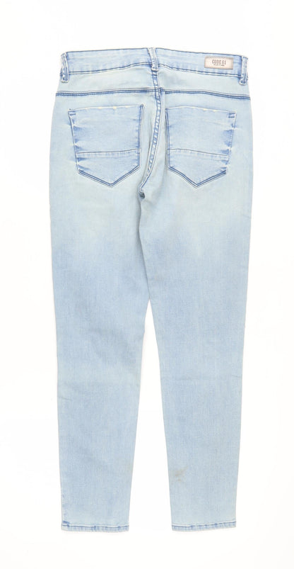 Code Sixtyone Women's Blue Skinny Distressed Jeans Sz 30