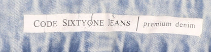 Code Sixtyone Women's Blue Skinny Distressed Jeans Sz 30