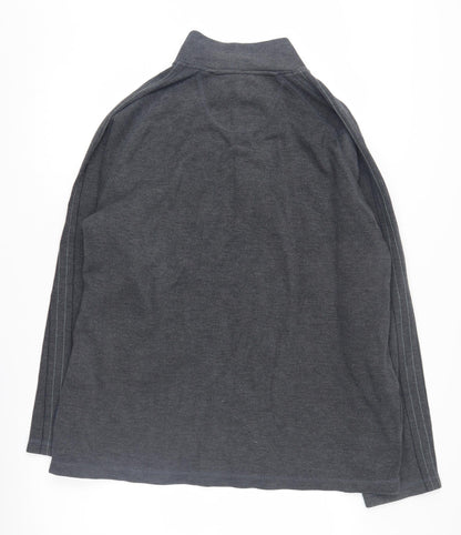 Mens UK Size 3XL Maine New England Grey 1/4 Zip Sweatshirt