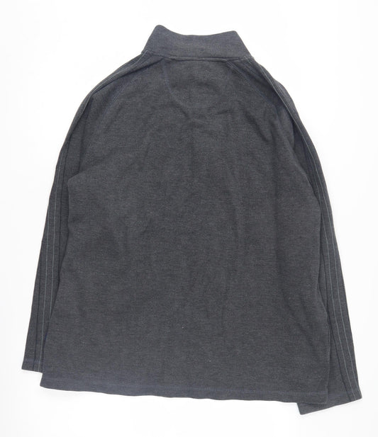 Mens UK Size 3XL Maine New England Grey 1/4 Zip Sweatshirt