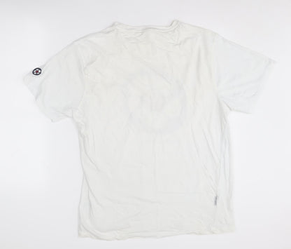 Lambretta Men's White 2XL Football Graphic T-Shirt