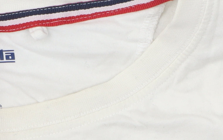 Lambretta Men's White 2XL Football Graphic T-Shirt