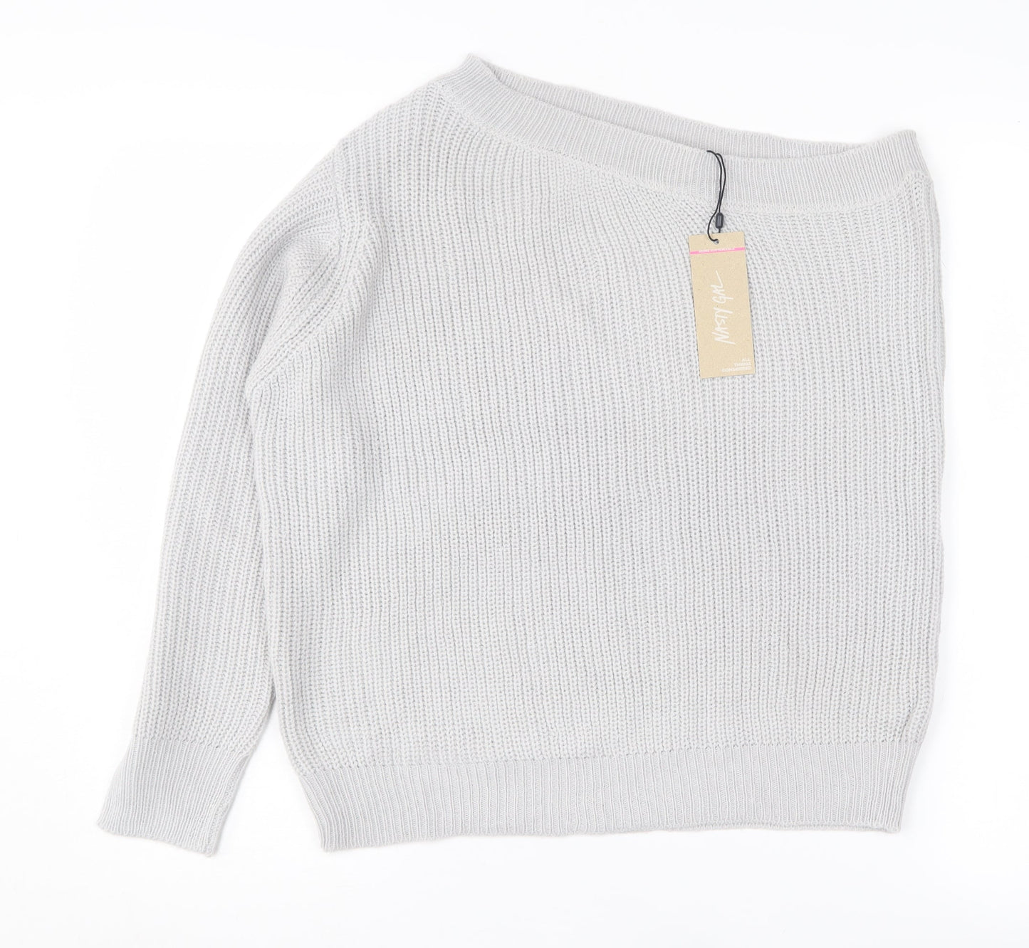 Womens UK Size S Nasty Gal Ivory Jumper Jumper